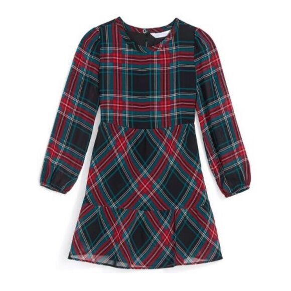 DRAPER JAMES Girls Plaid Dress Size 18M Daddy Daughter Dance Valentine’s Day NWT - Picture 3 of 10